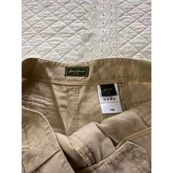 Eddie Bauer Linen Midi Skirt Tan Size 6 - Picture 3 of 14